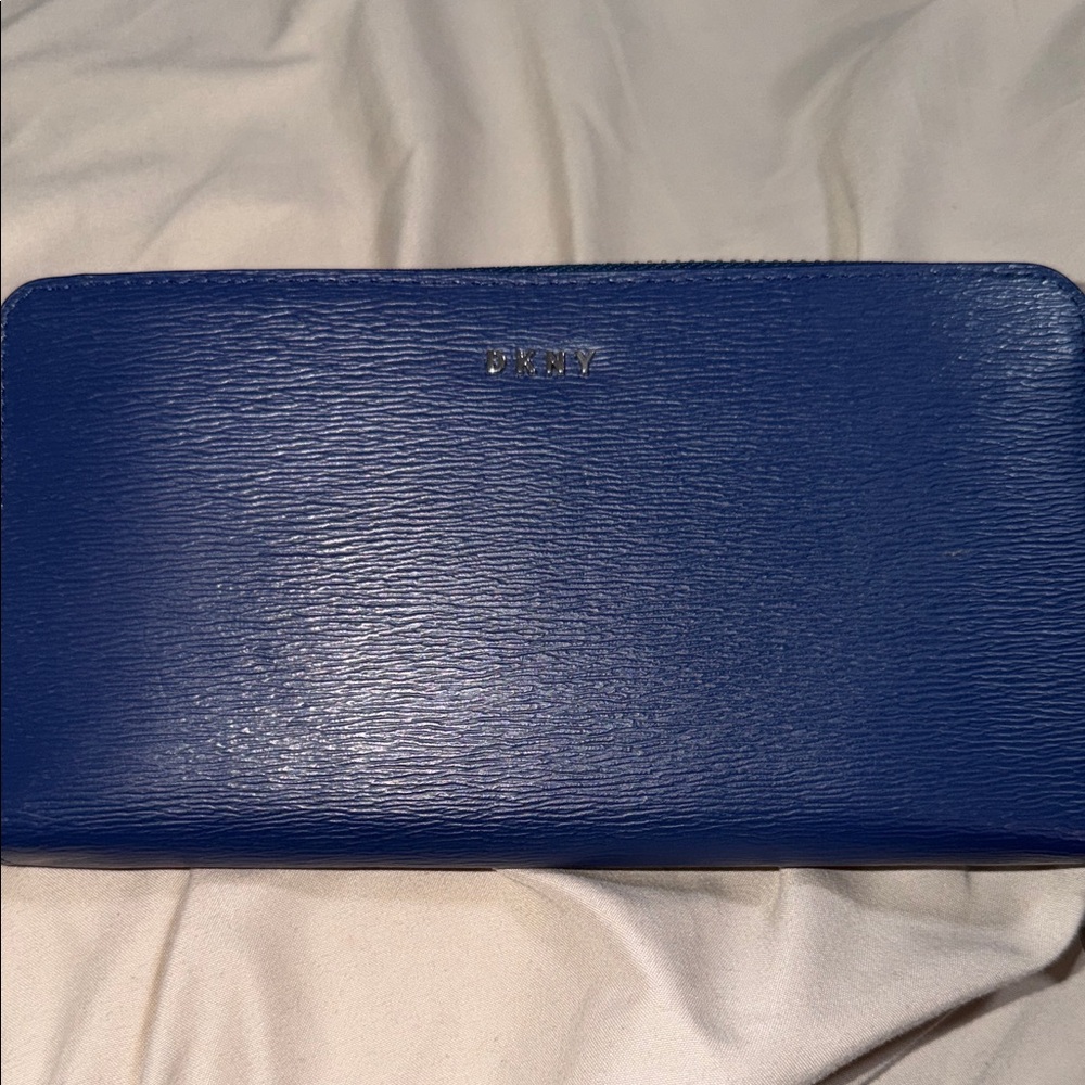 DKNY Royal Blue Textured Wallet